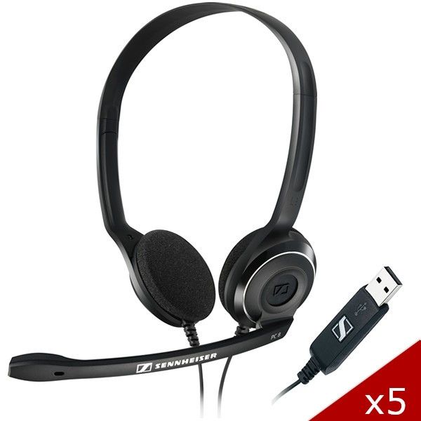 Pack 5 Sennheiser PC 8 USB