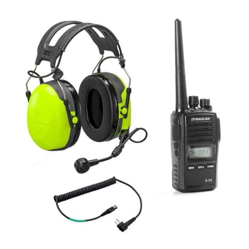 Pack Peltor CH3 + Walkie talkie Dynascan R58