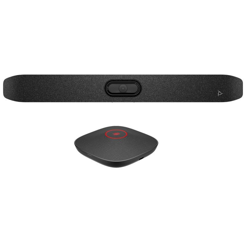 Sala pequena BYOD – Kit Poly Studio V12 + Microfone A2