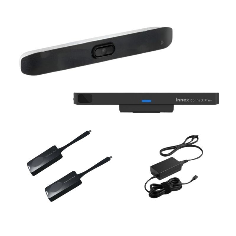 Pack Poly Studio V12 com Innex Connect Pro e partilha de ecrã sem fios