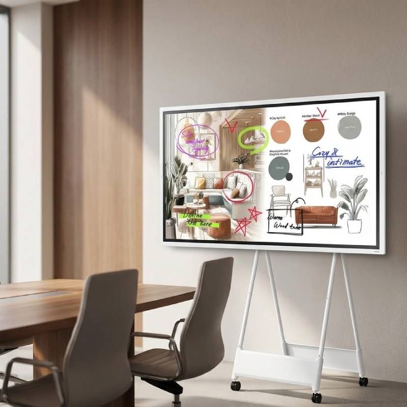 Pack Ecrã Interativo Samsung Flip Pro WMFX 55" + Suporte com Rodas