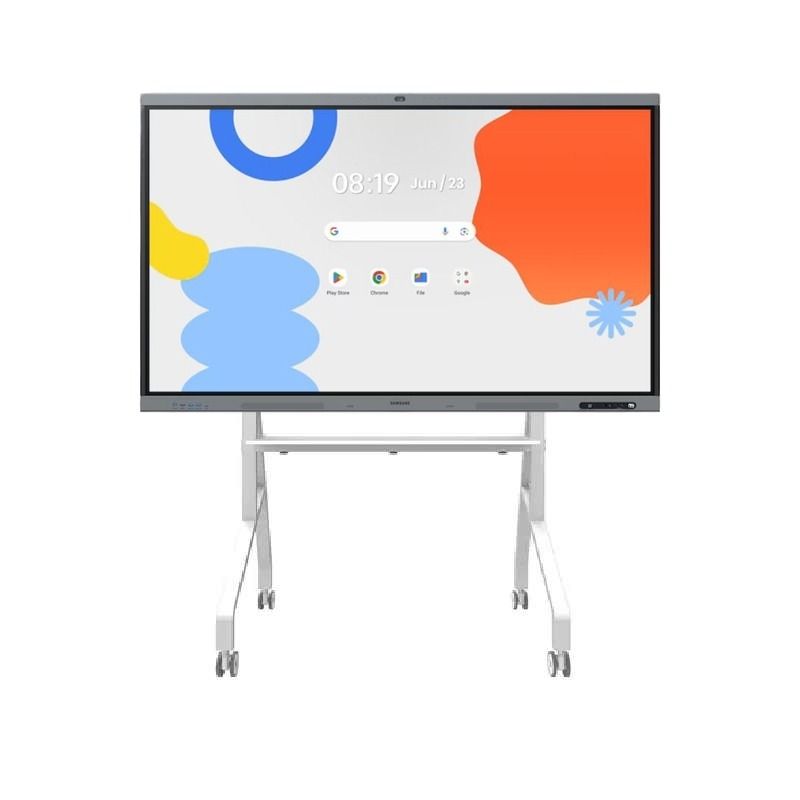 Pack Samsung WA75FX-P 75" + Suporte Móvel Neomounts – Ecrã interativo 4K móvel
