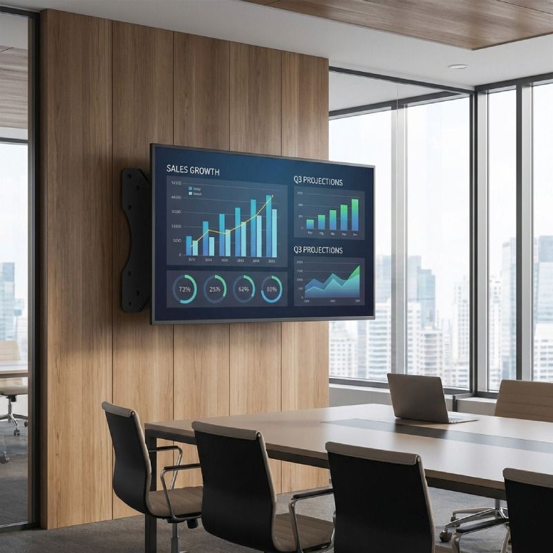 Pack ecrã 4K Samsung QBC 55'' + suporte de parede Vision VFM-W2X2TV2