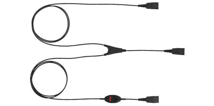 Cabo Y com tecla mute Jabra