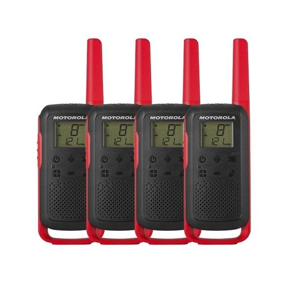 Pack Quarteto Motorola Talkabout T62 - Vermelho (2 pares)