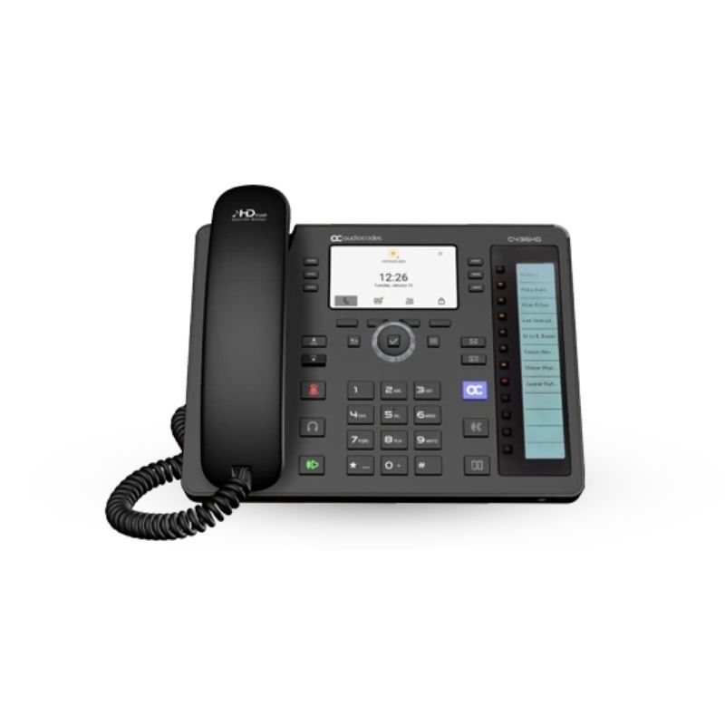 AudioCodes C436HD Telefone IP Microsoft Teams com Ecrã