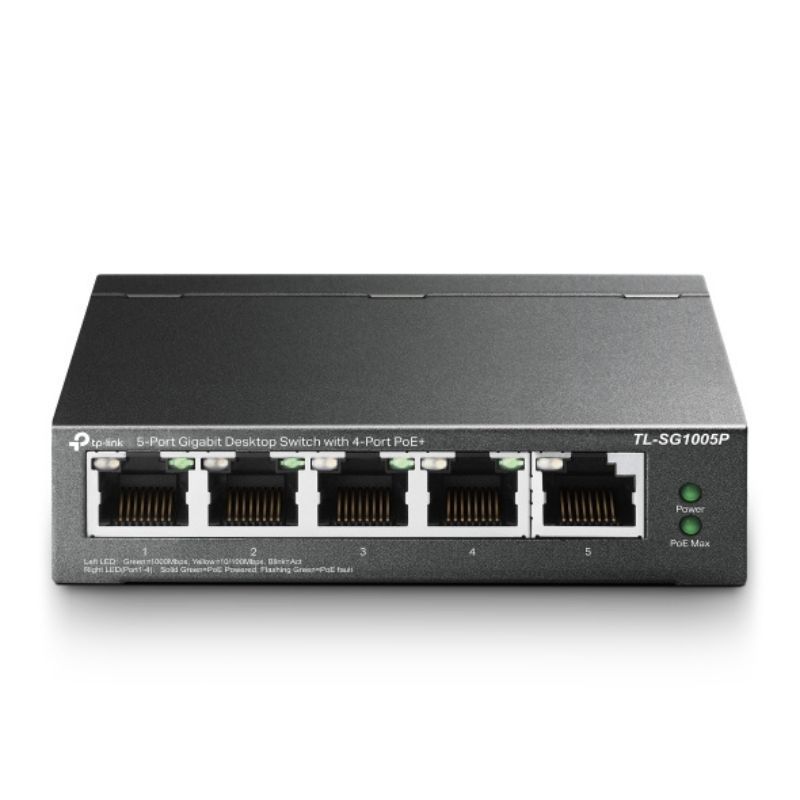 Switch TP-Link TL-SG1005P PoE Preto
