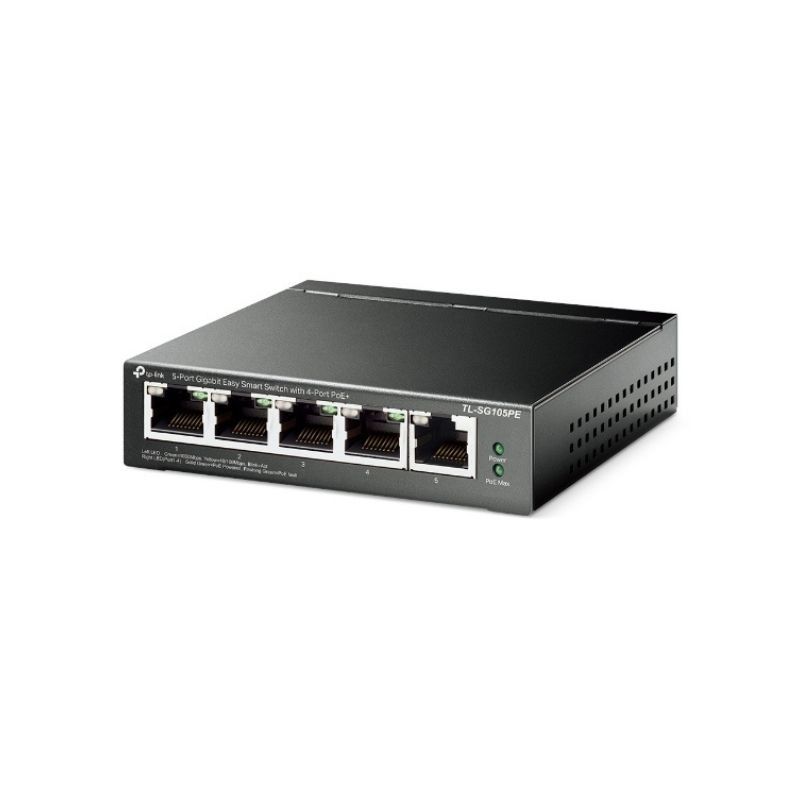 TP Link TL SG105PE Switch Gigabit 4 Portas PoE