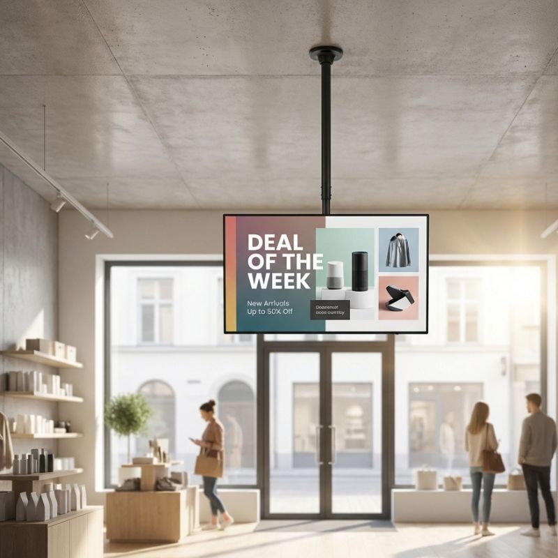 Pack iiyama ProLite LH4360UHS-B2AG 43" + Suporte de teto Neomounts FPMA-C340BLACK