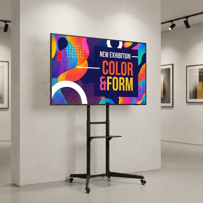 Pack BenQ SL4304 + Suporte de Chão com Rodas Neomounts FL50-550BL1