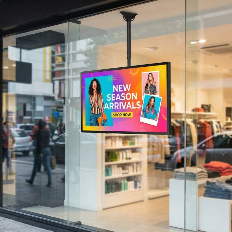 Pack Samsung OM46B Ecrã de Montra + Suporte de Teto Neomounts NM-C440BLACK