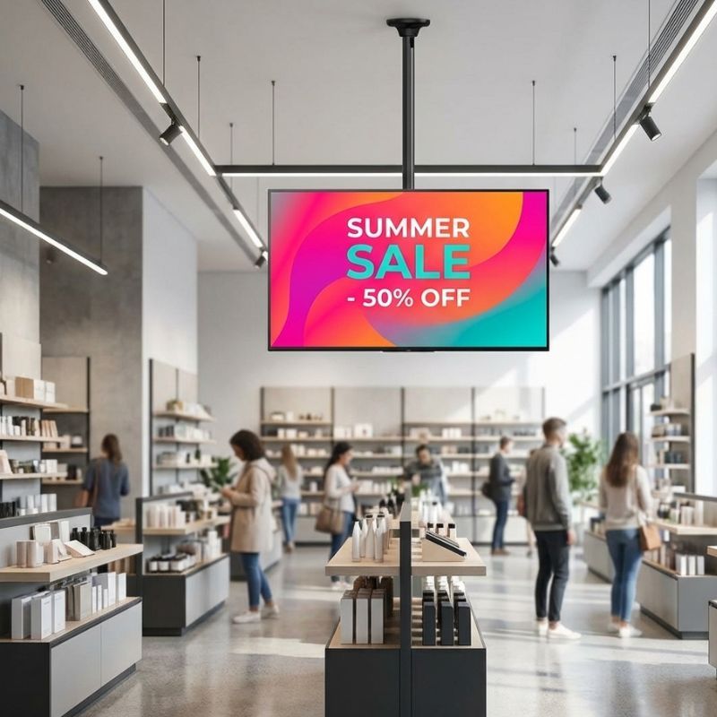 Pack Sony FW-55BZ40L 55" + Suporte de teto Neomounts FPMA-C340BLACK