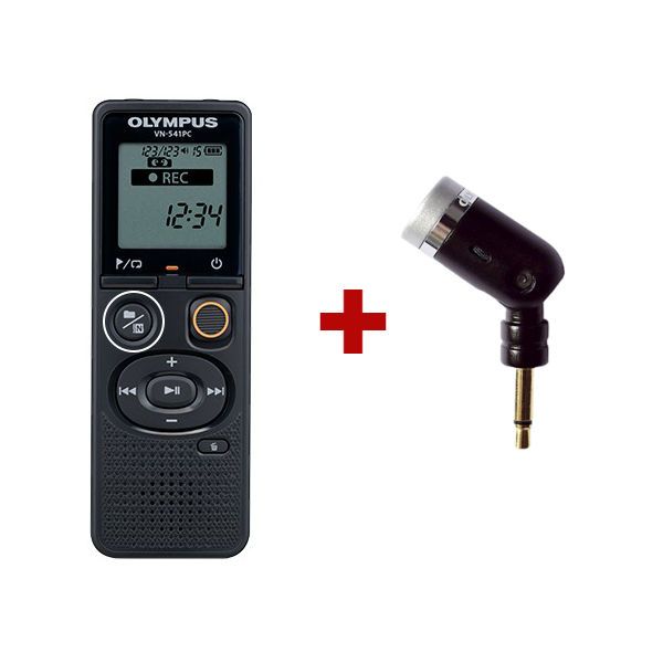Olympus VN-541PC + Microfone unidirecional CS131