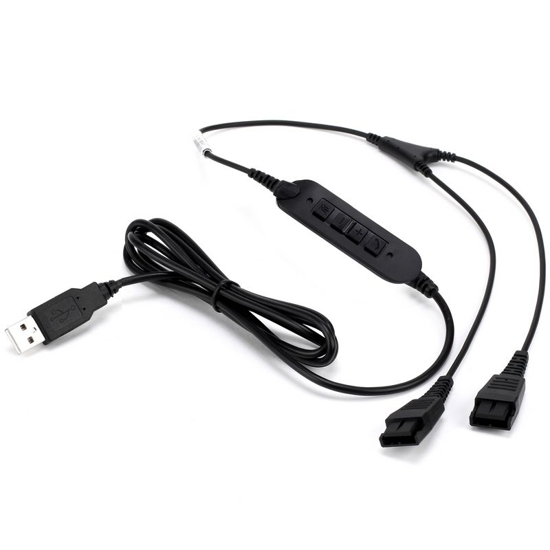 Cleyver Cabo Y USB-QD para Jabra