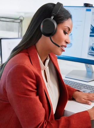 Jabra Evolve2 75 USB-A MS com suporte de carga - Onedirect