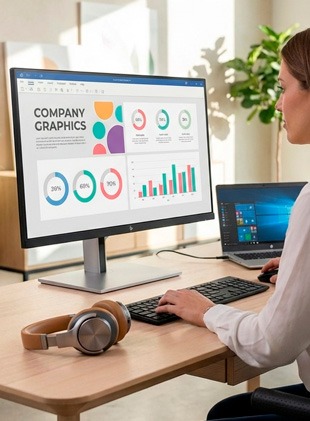 Ecrã FHD HP E27 G5 - Onedirect