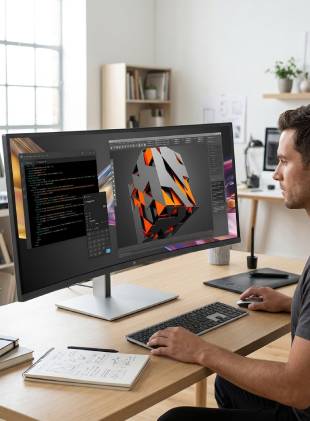 HP Serie 7 Pro 738pu Monitor Curvo Thunderbolt 4 de 37,5&quot; - Onedirect