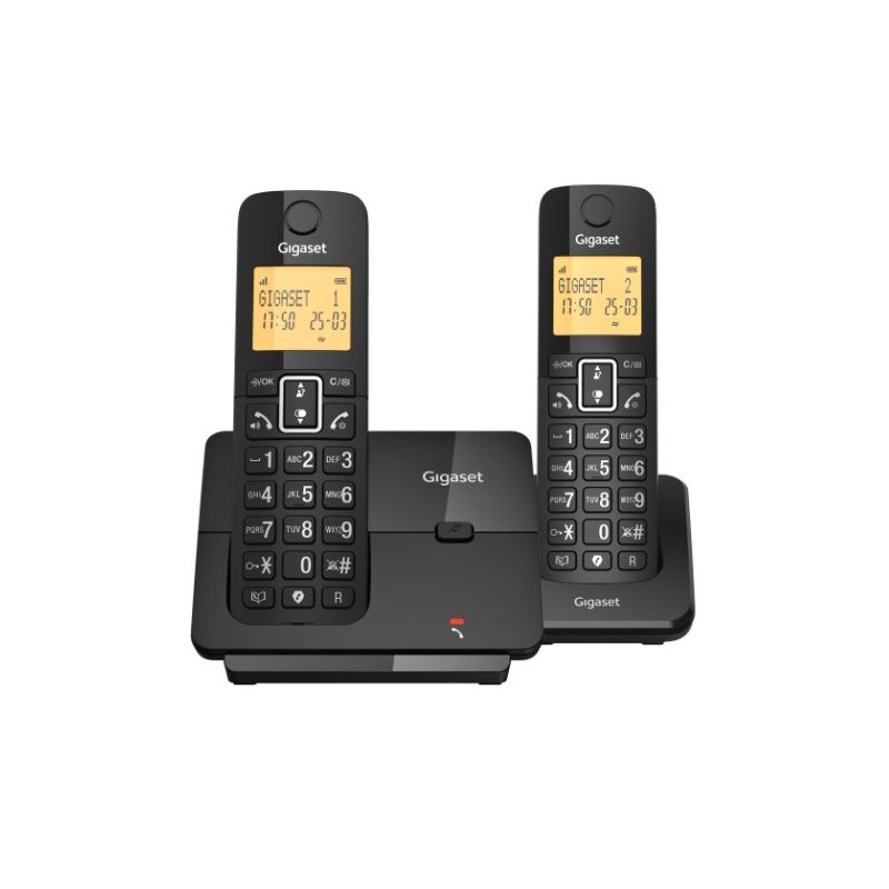 Telefone sem fios DECT Gigaset Essential 300 Duo com 2 terminais