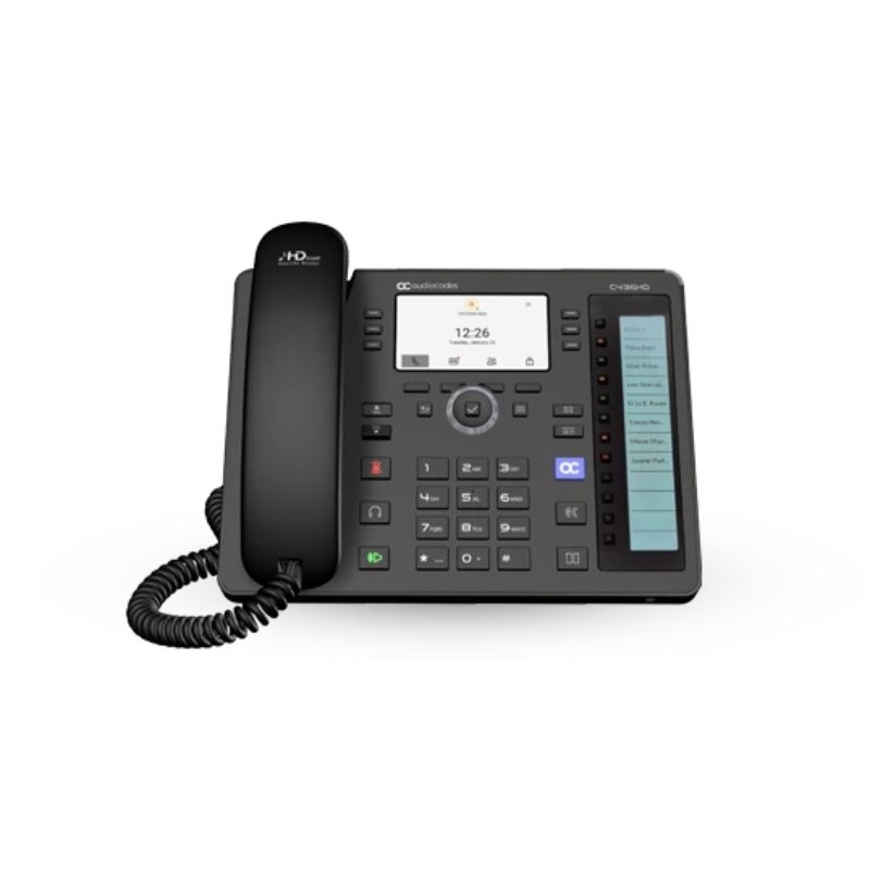 AudioCodes C436HD Telefone IP Microsoft Teams com Ecrã