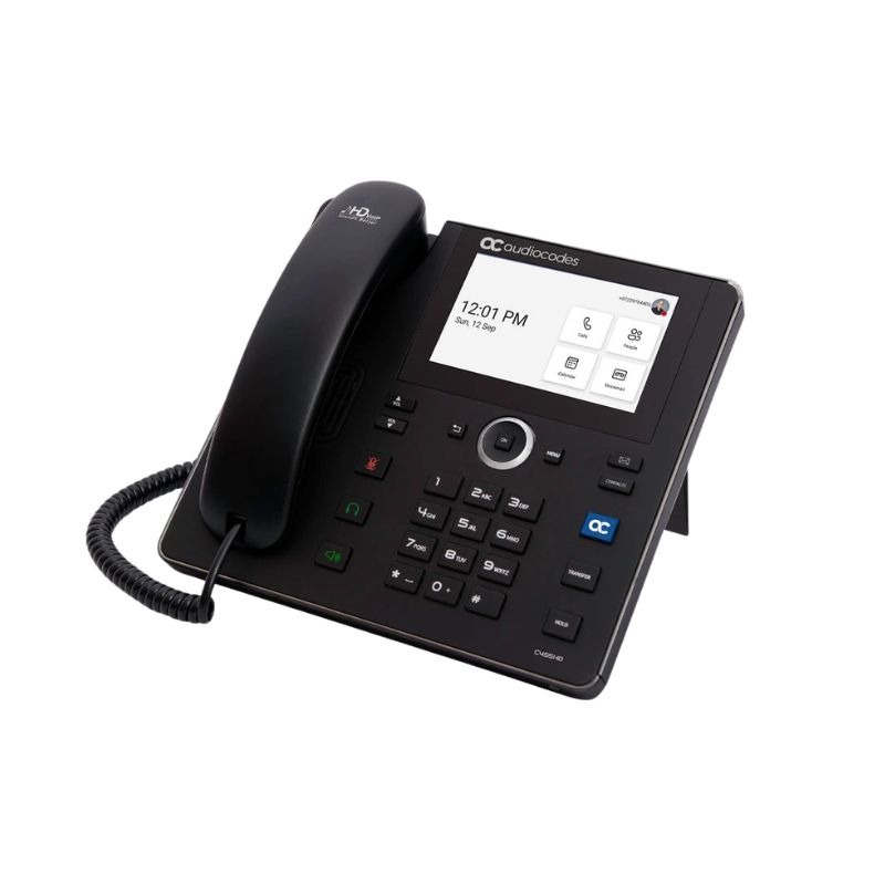 AudioCodes C455HD Telefone IP Teams com Ecrã