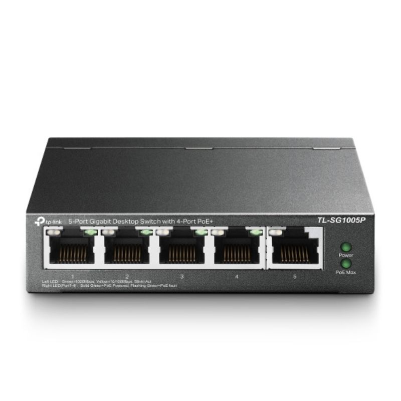 Switch TP-Link TL-SG1005P PoE Preto