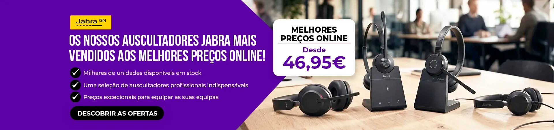 OS NOSSOS PRODUTOS JABRA MAIS VENDIDOS