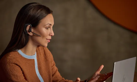 Auricular Bluetooth com microfone para comunicações em mobilidade