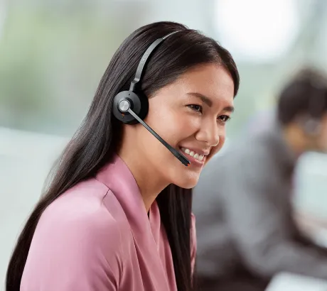 Auscultadores Jabra profissionais Auscultadores Jabra com microfone para chamadas profissionais e videoconferências