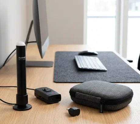 Bolsas de transporte, estojos e adaptadores USB para auscultadores profissionais