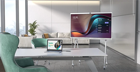 Ecrãs interactivos de videoconferência