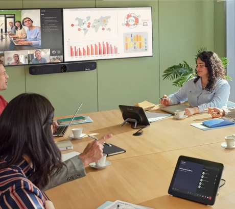 Sala de reuniões e videoconferência