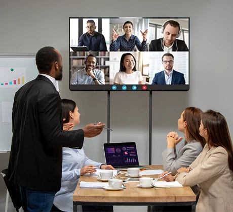 Ecrãs profissionais para salas de reunião