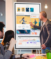 Ecrãs táteis para sala de reuniões