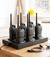 Walkie-talkies com carregadores