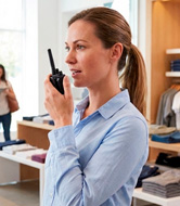 Walkie-talkies para comércio