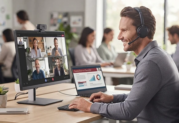 Seleção dos melhores auscultadores com microfone para videoconferência de 2026