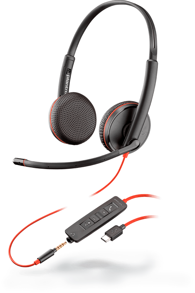 Plantronics Blackwire 3225 USB-C + Jack 3,5mm