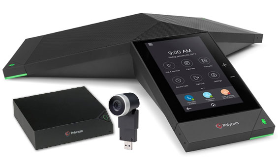 Kit de colaboração Realpresence 8500 Trio com Mini Eagleeye