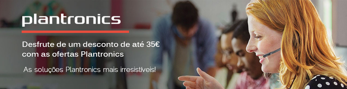 Desfrute de um desconto de até 35€ com as ofertas Plantronics