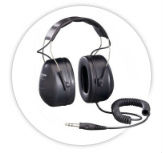 Auriculares protetores auditivos só de escuta